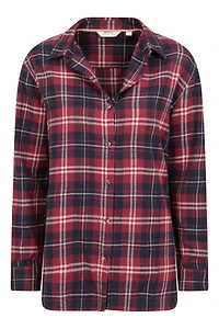 Billie Womens Check Oversized Shirt