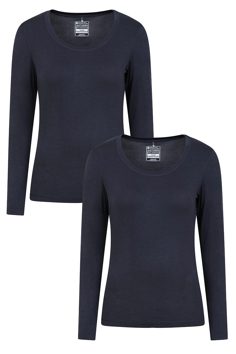 Keep The Heat Womens Round Neck Top 2-Pack