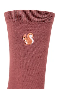 Womens Embroidered Socks 3-Pack