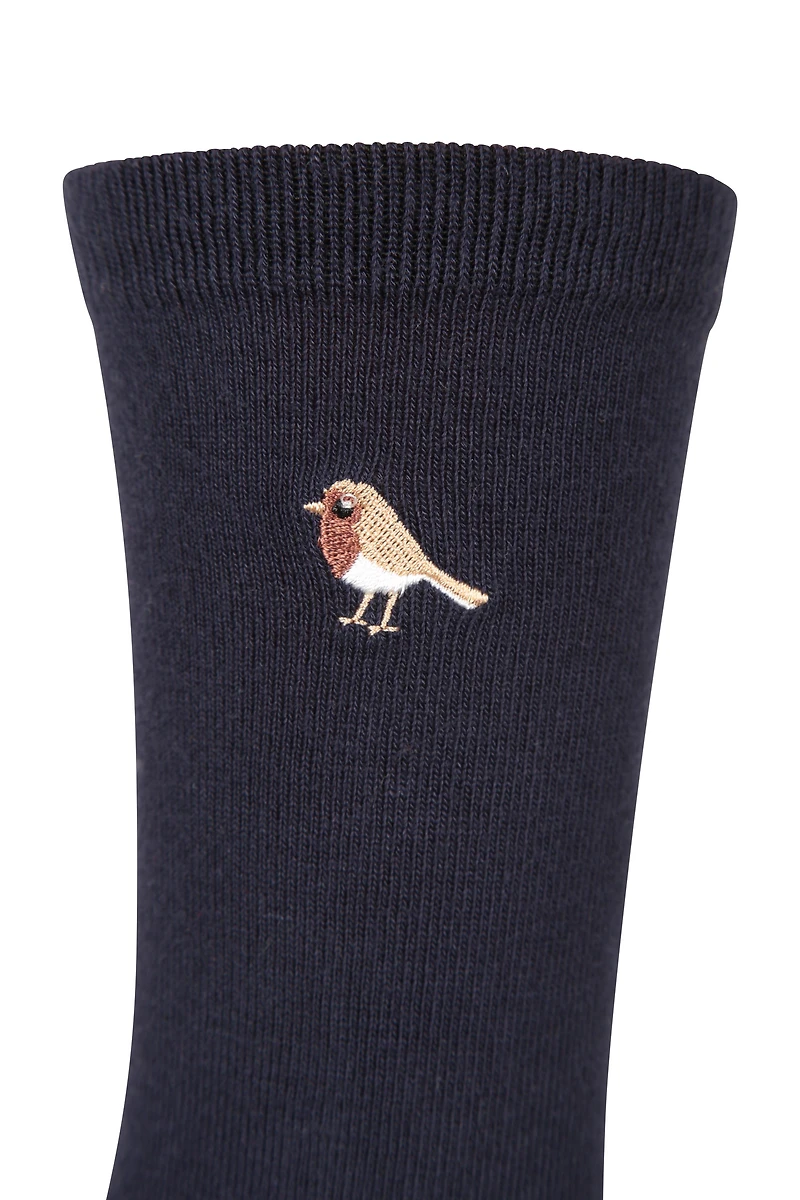 Womens Embroidered Socks 3-Pack