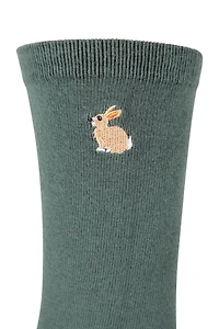 Womens Embroidered Socks 3-Pack