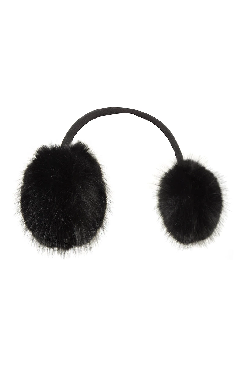 Womens Faux Fur Adjustable Ear Muffs