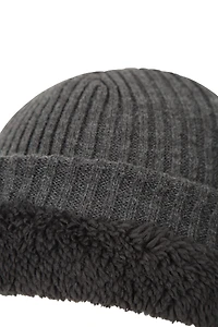 Yeti Striped Fur Lined Thermal Beanie