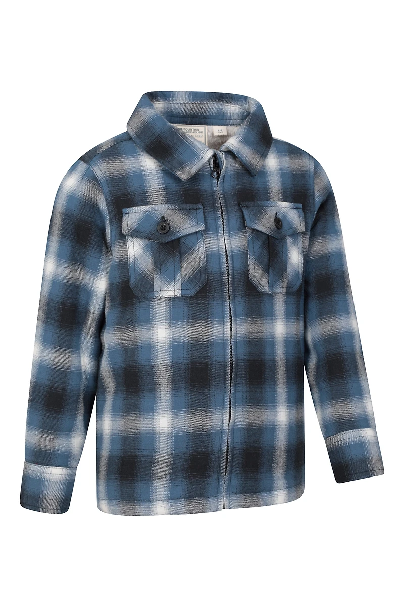 Stream Kids Sherpa Lined Zip Shacket