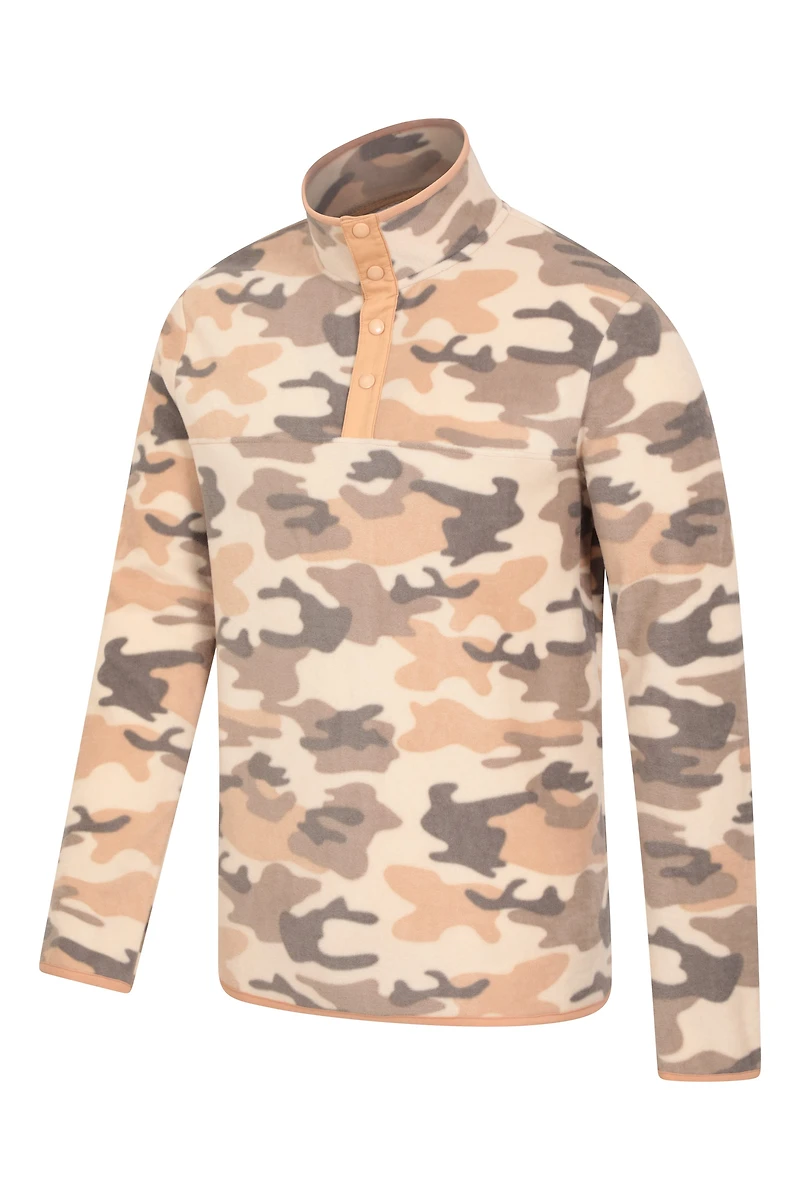Woodland Mens Button Up Fleece