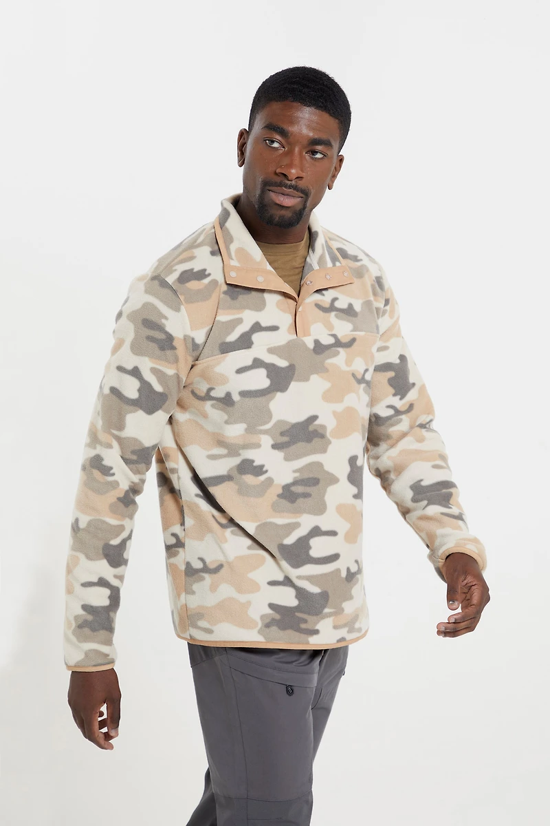 Woodland Mens Button Up Fleece