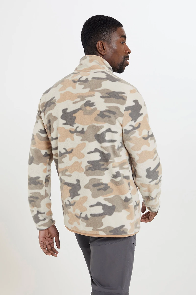 Woodland Mens Button Up Fleece