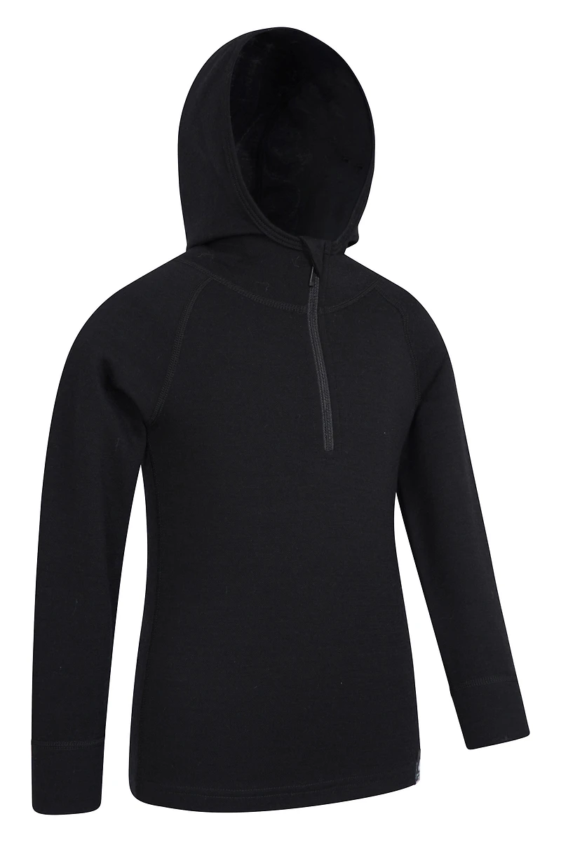Merino Kids Pullover Hoodie