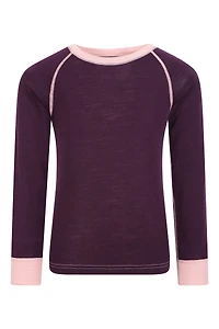 Merino II Kids Round Neck Baselayer Top