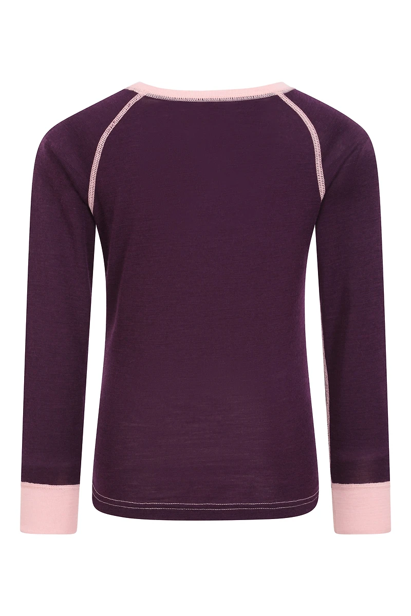 Merino II Kids Round Neck Baselayer Top