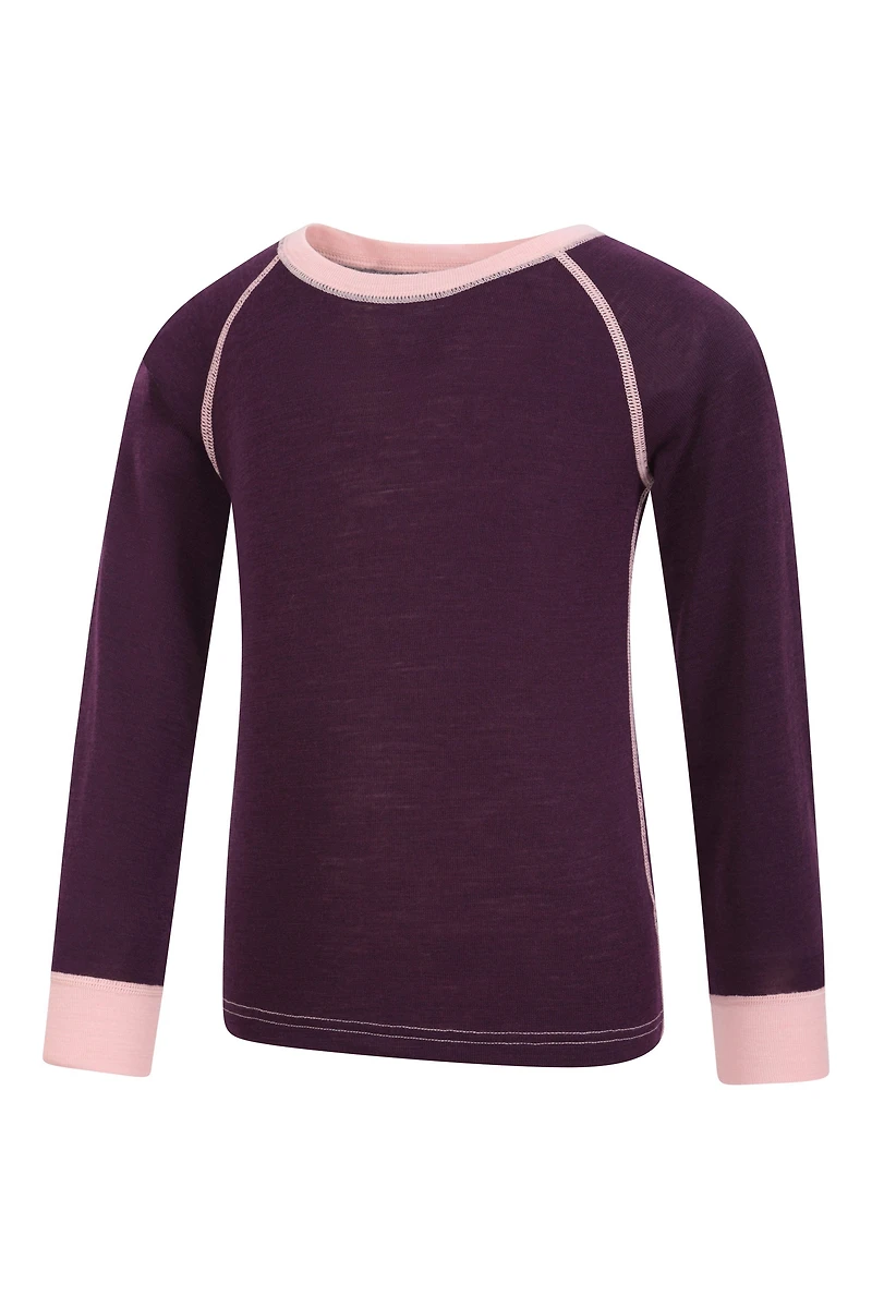 Merino II Kids Round Neck Baselayer Top