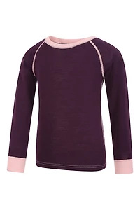 Merino II Kids Round Neck Baselayer Top