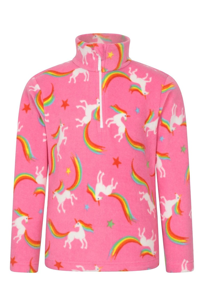 Endeavour Kids Printed Half-Zip Fleece