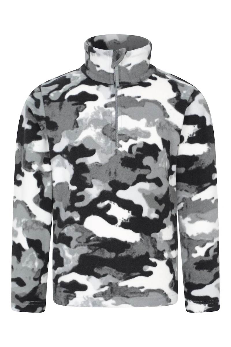 Pursuit Printed Kids Half-Zip Fleece