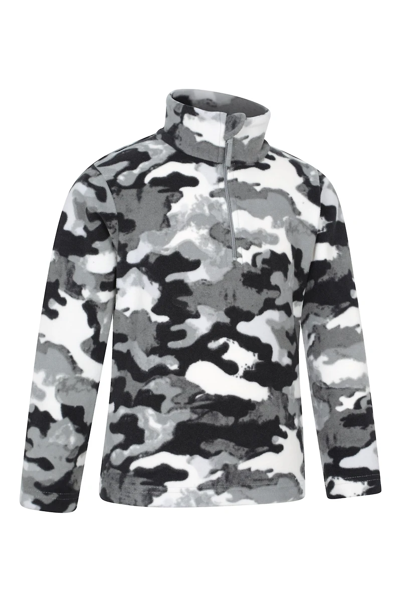 Pursuit Printed Kids Half-Zip Fleece