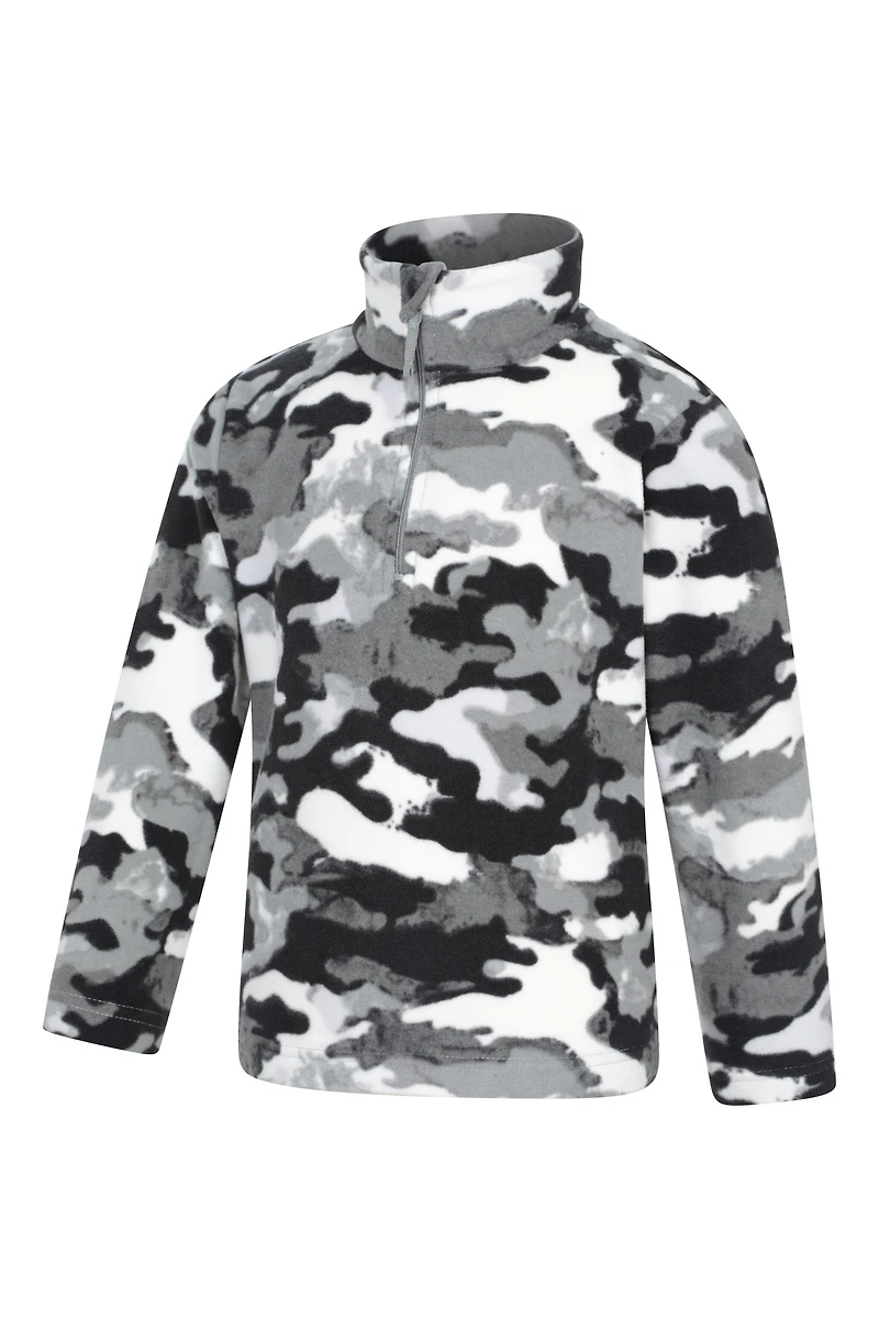 Pursuit Printed Kids Half-Zip Fleece