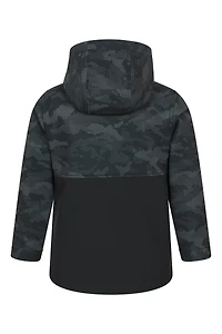 Exodus Kids Printed Water Resistant Softshell Jacket