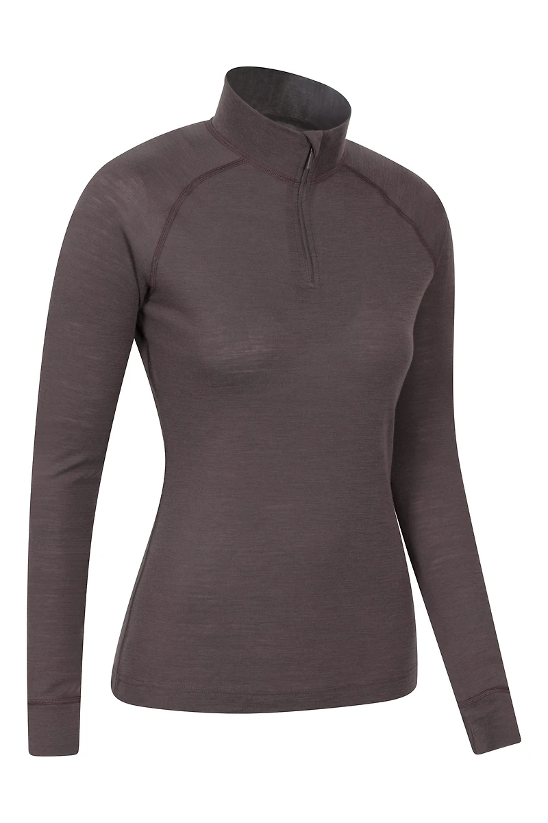 Merino Womens Zip-Neck Thermal Top II