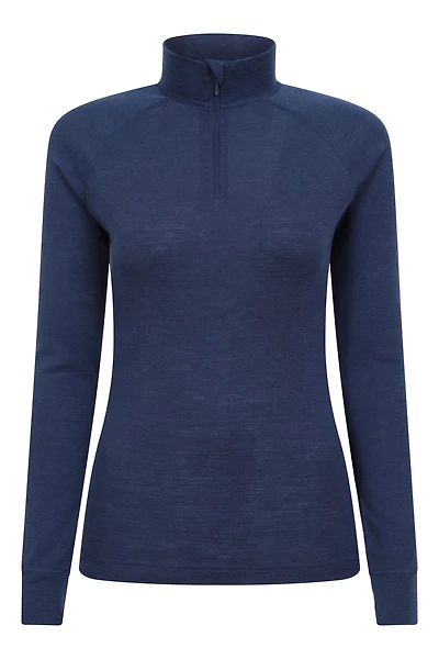 Merino Womens Zip-Neck Thermal Top II