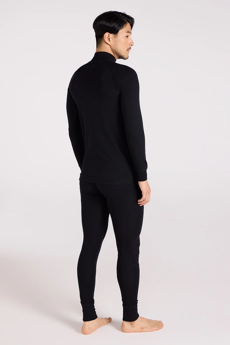 Merino II Mens Zip Neck Base Layer Top