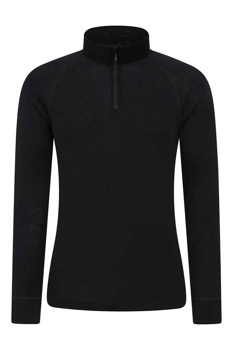Merino II Mens Zip Neck Base Layer Top