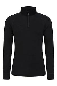 Merino II Mens Zip Neck Base Layer Top