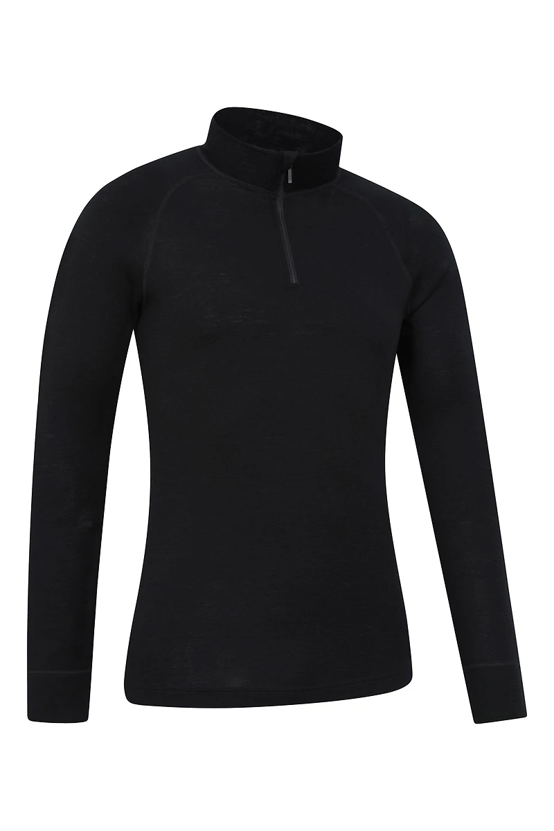 Merino II Mens Zip Neck Base Layer Top
