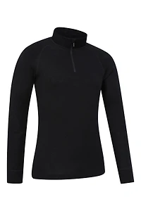 Merino II Mens Zip Neck Base Layer Top