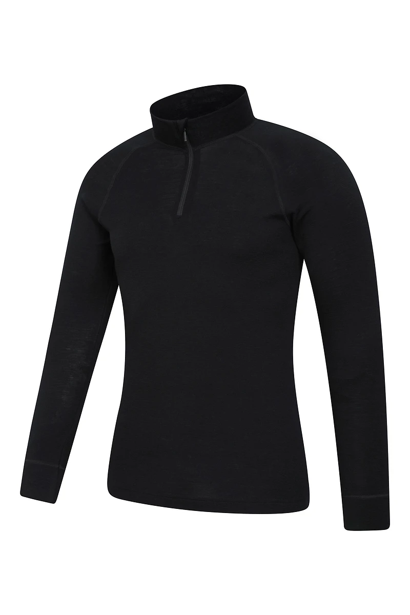 Merino II Mens Zip Neck Base Layer Top