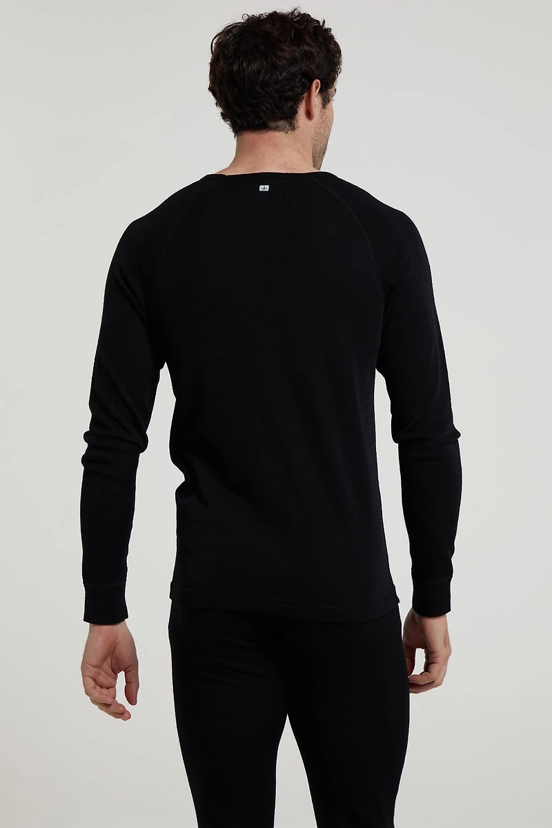 Merino Mens V Neck Base Layer