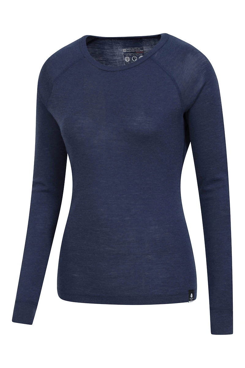 Merino Womens Round Neck Top 2-Pack