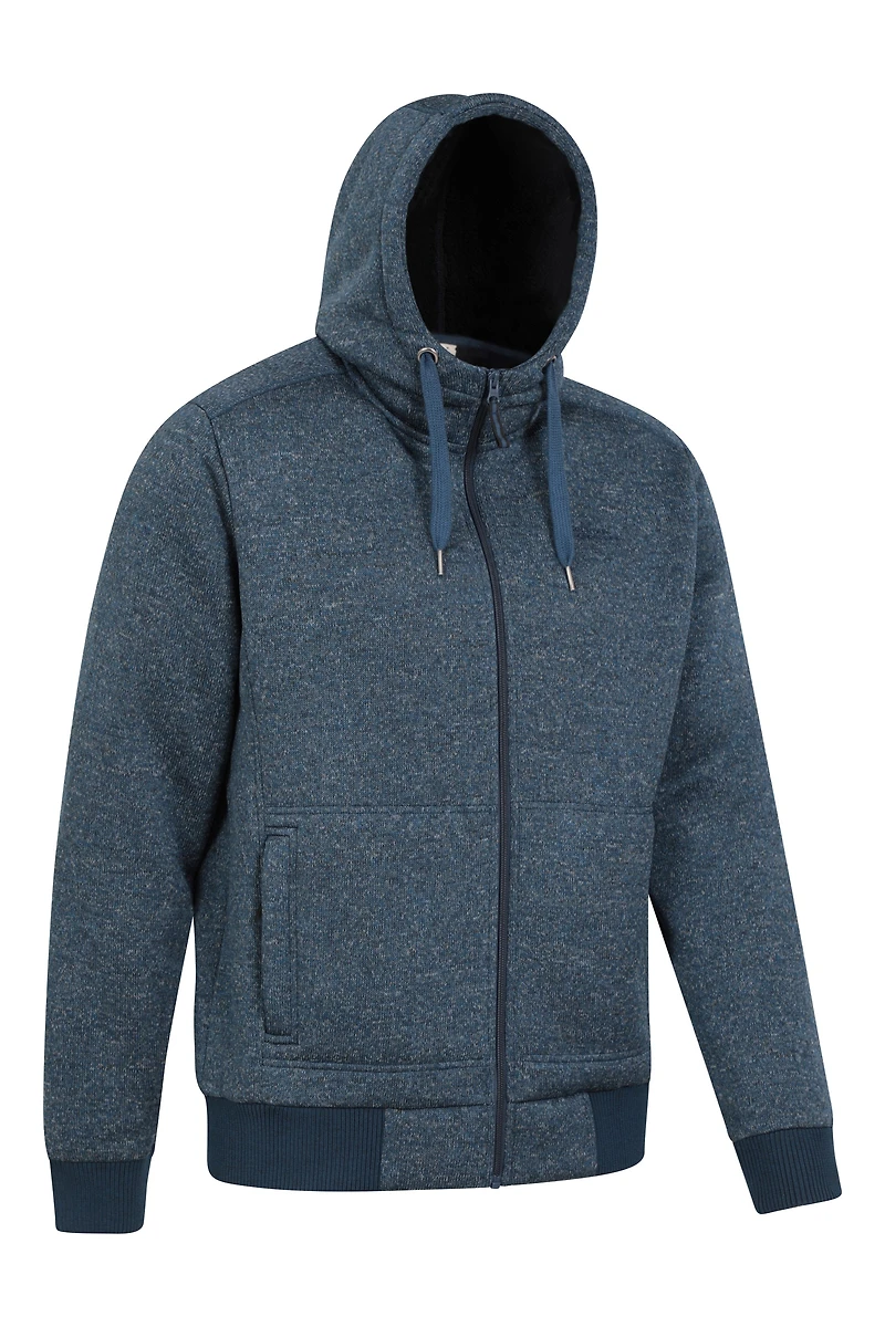 Nevis II Mens Fur Lined Hoodie