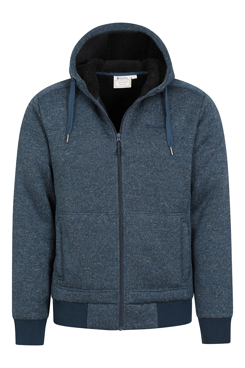 Nevis II Mens Fur Lined Hoodie
