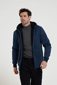 Nevis II Mens Fur Lined Hoodie