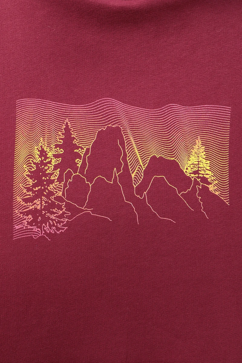 Ombre Mountains Womens Hoodie