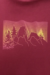 Ombre Mountains Womens Hoodie