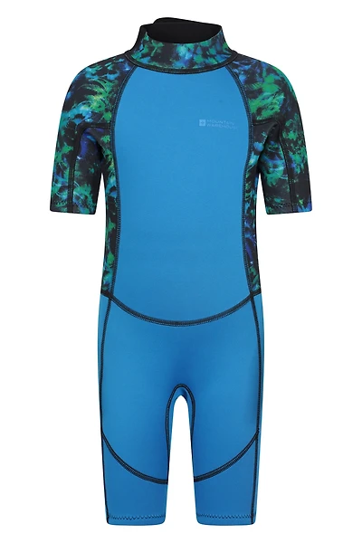 Kids Printed Shorty Wetsuit