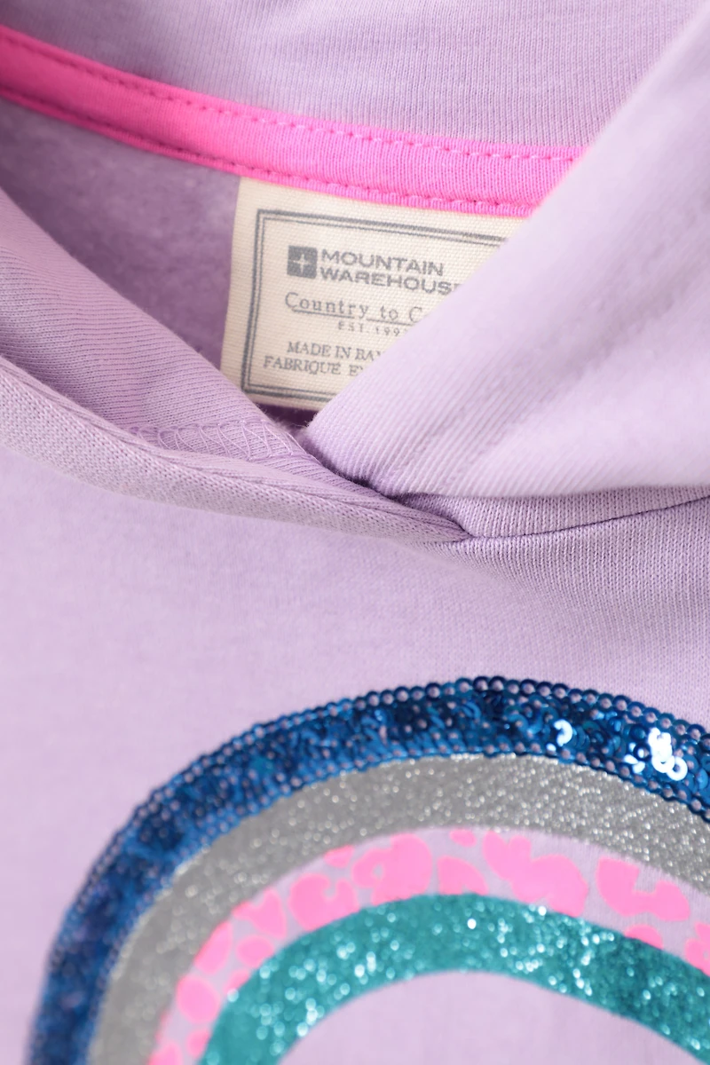Sequin Rainbow Kids Hoodie