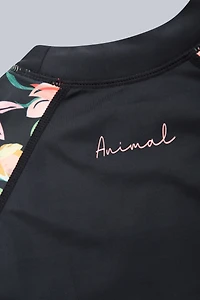 Lillie Womens Printed Panel Rash Guard