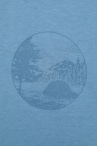 Camping Sketch Mens T-Shirt
