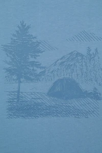 Camping Sketch Mens T-Shirt