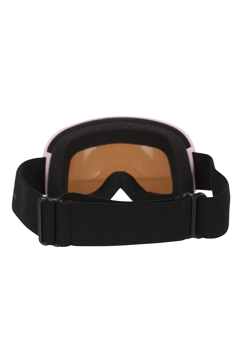Unisex White Ski Goggles