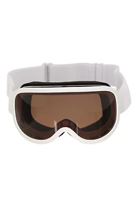 Unisex White Ski Goggles