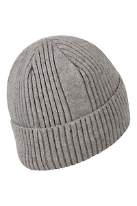 Fur Lined Mens Ribbed Thermal Beanie