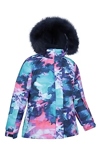Glacial Printed Kids Water-resistant Snow Jacket