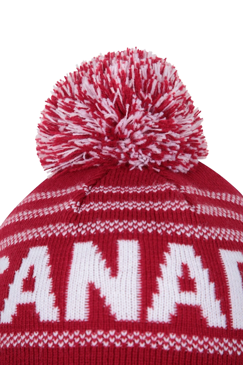 Canada Mens Pom Beanie