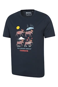 Canadian Weather Mens Cotton T-Shirt