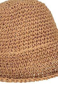 Packable Womens Straw Bucket Hat