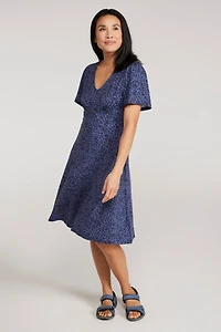 Como Printed Womens Tea Dress