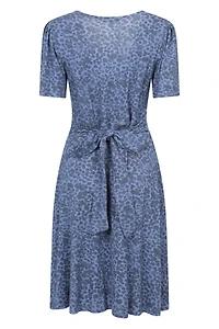 Como Printed Womens Tea Dress